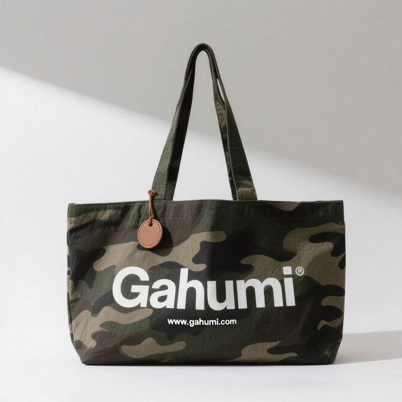 Gahumi Camouflage canvas tote bag-23